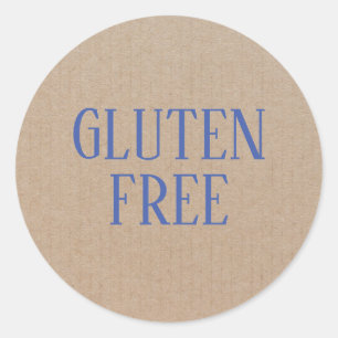 Gluten Free Allergy Safe Culinary Classic Round Sticker