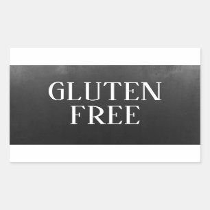 Gluten Free Allergy Safe Vintage Craft Rectangular Sticker