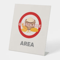 Gluten Free Area Customised Food Allergy Alert