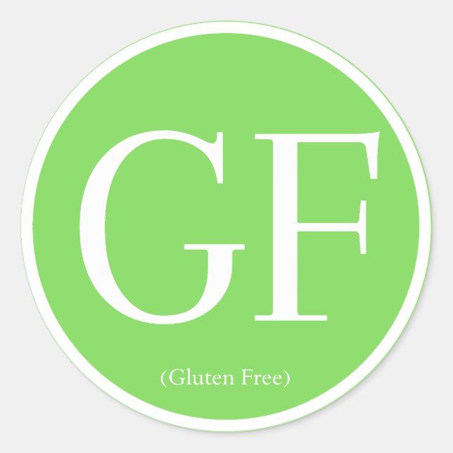 Gluten-Free Awareness Stickers (Front)