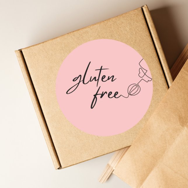 Gluten Free Baking Classic Round Sticker (Creator Uploaded)