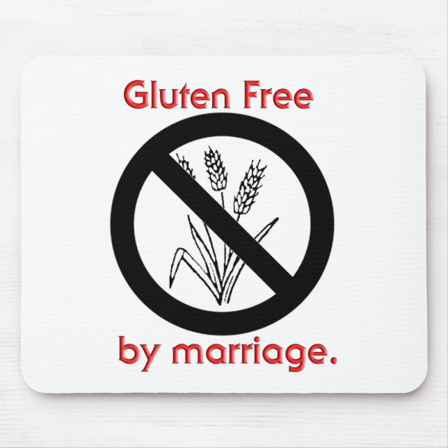 Gluten Free by Marriage Mouse Mat (Front)