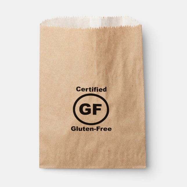 Gluten Free Certified Favour Bags (Front)