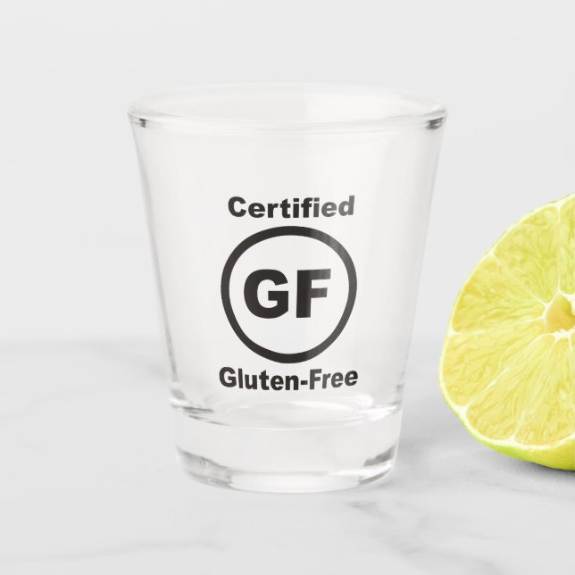 Gluten Free Certified Shot Glass (Front)