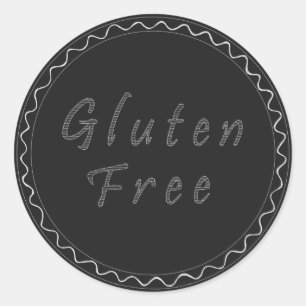 Gluten Free chalkboard sticker
