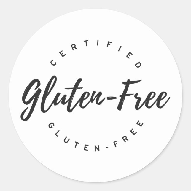 Gluten-free Classic Round Sticker (Front)