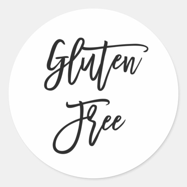 Gluten Free Classic Round Sticker (Front)