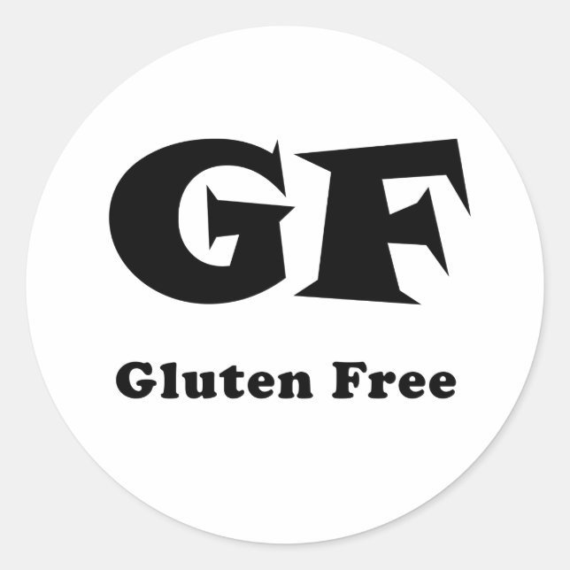 Gluten Free Classic Round Sticker (Front)