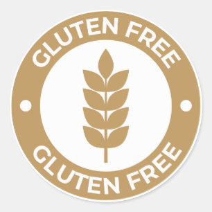 Gluten Free Classic Round Sticker