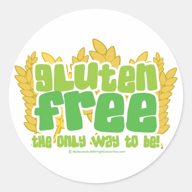 Gluten Free Classic Round Sticker (Front)