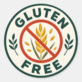 Gluten Free Classic Round Sticker