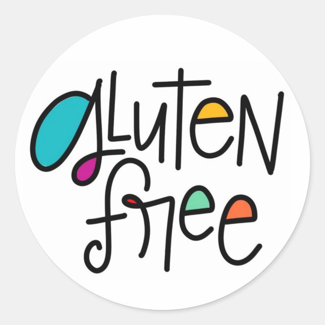 Gluten Free Classic Round Sticker (Front)