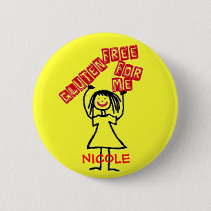 Gluten Free Daughter 6 Cm Round Badge