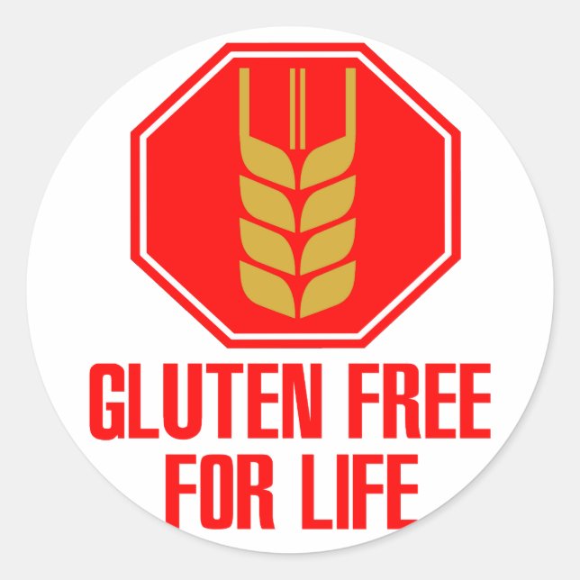 Gluten Free For Life Classic Round Sticker (Front)