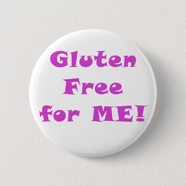 Gluten Free for Me 6 Cm Round Badge (Front)