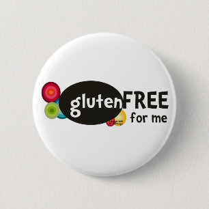 Gluten Free for Me 6 Cm Round Badge
