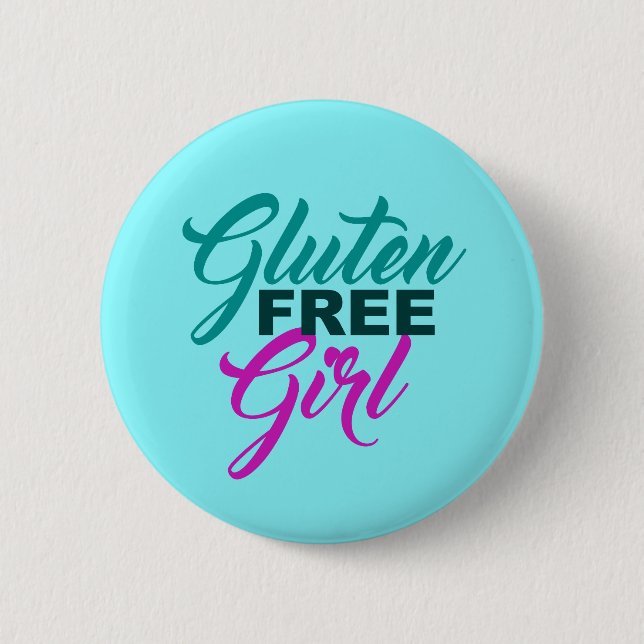 Gluten Free Girl 6 Cm Round Badge (Front)