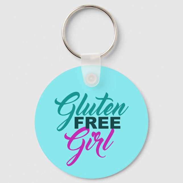 Gluten Free Girl Key Ring (Front)