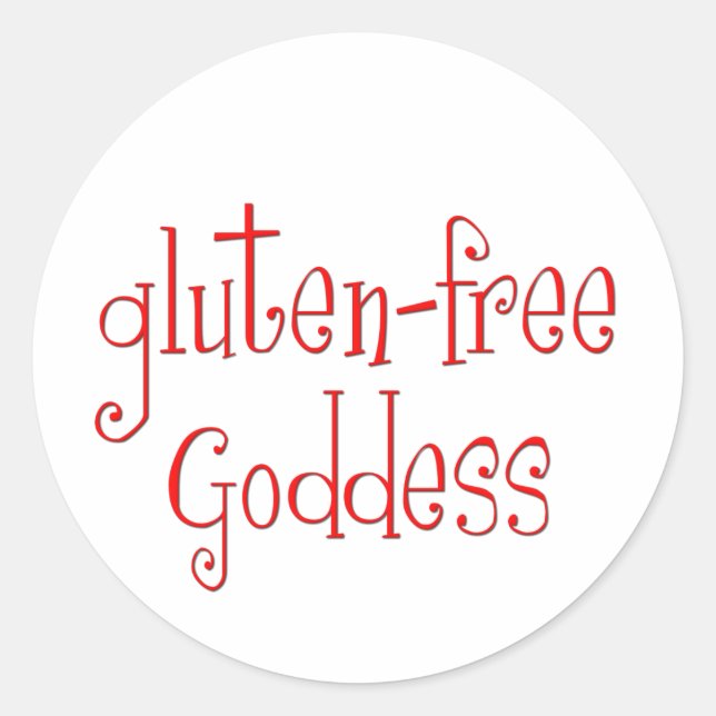 Gluten Free Goddess Classic Round Sticker (Front)