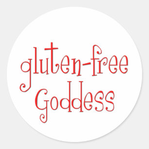 Gluten Free Goddess Classic Round Sticker