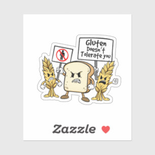 Gluten Free Humour Sticker 