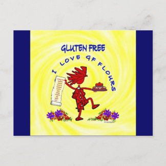 Gluten Free Joyful Design Postcard