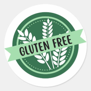 Gluten Free, No Gluten, Celiac  Classic Round Sticker