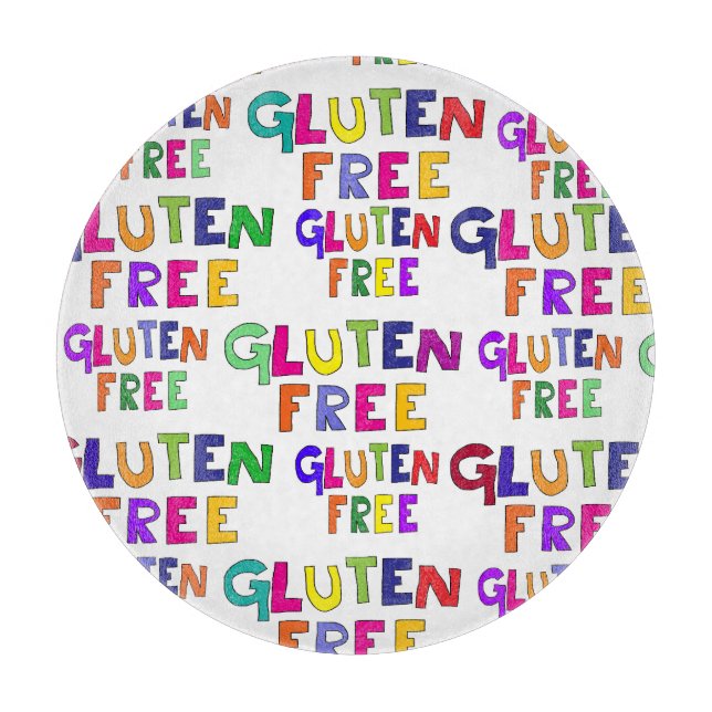 Gluten Free, not by choice coeliac food prep Cutting Board (Front)