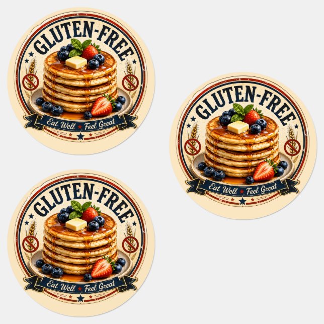Gluten Free pancake labels (Group)