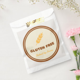 Gluten Free Simple Personalized  Favour Bags