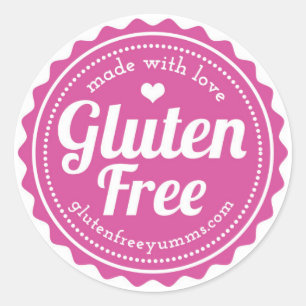 Gluten-Free Stickers — Made with Love