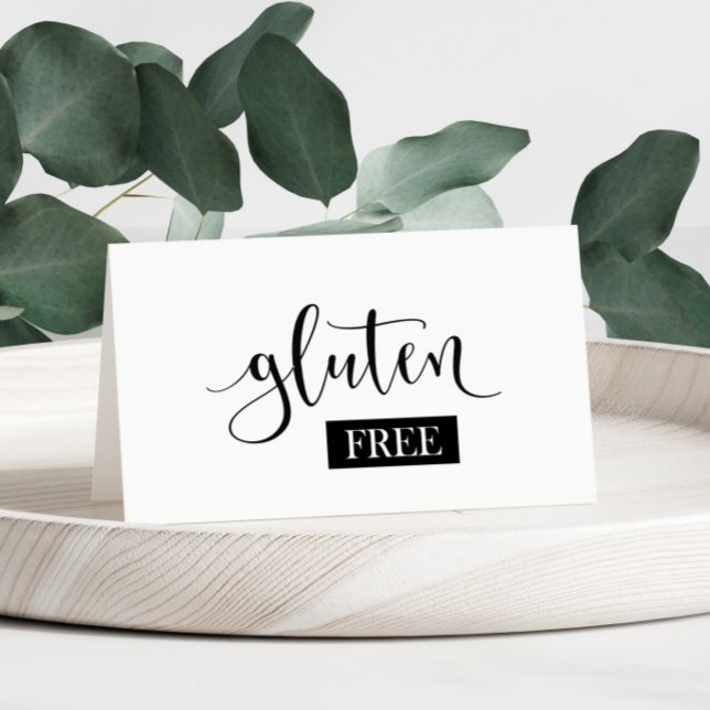 Gluten Free Table Tent card (Creator Uploaded)