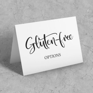 Gluten Free Table Tent card
