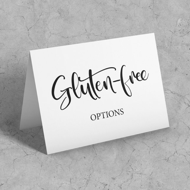 Gluten Free Table Tent card (Creator Uploaded)