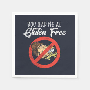 Gluten Free You Had Me Novelty Paper Napkin