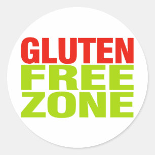 Gluten Free Zone (celiac disease) Classic Round Sticker