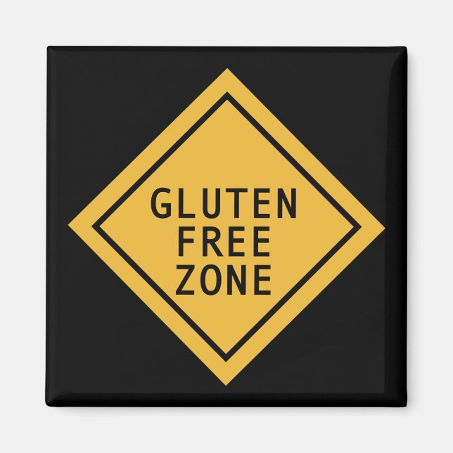Gluten Free Zone Magnet (Front)