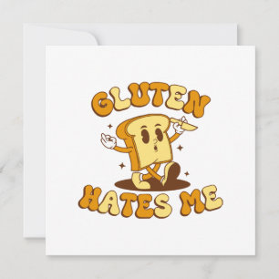 Gluten Hates Me Invitation