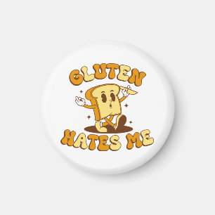 Gluten Hates Me Magnet