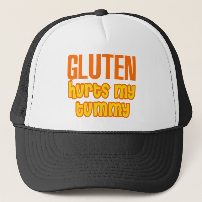 Gluten Hurts My Tummy Trucker Hat (Front)