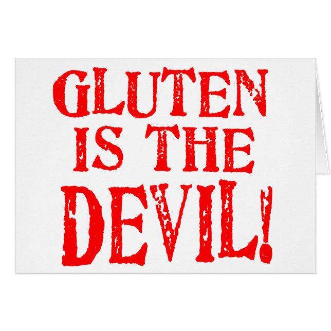 Gluten Is The Devil (Front Horizontal)