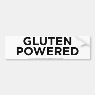 Gluten Powered Bumper Sticker
