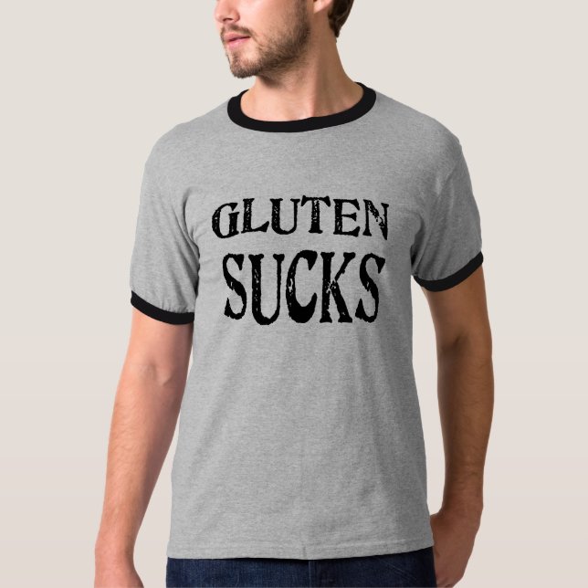 Gluten Sucks T-Shirt (Front)