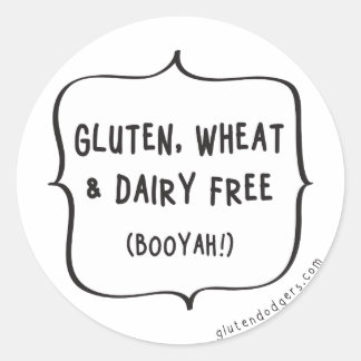 Gluten, Wheat & Dairy Free Stickers
