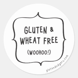 Gluten & Wheat Free Stickers