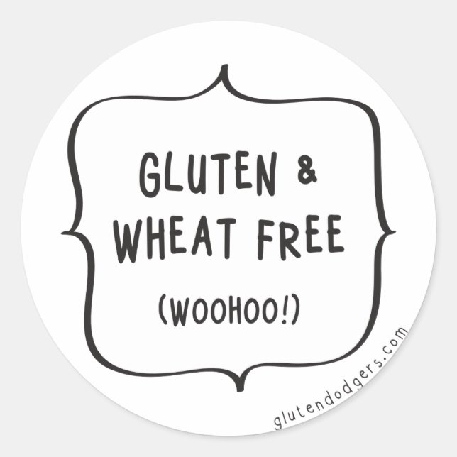 Gluten & Wheat Free Stickers (Front)