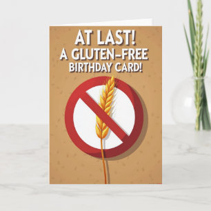 Glutenfree Grain Birthday Card