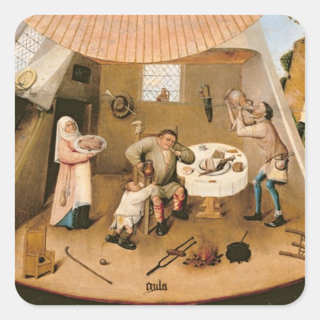 Gluttony Square Sticker (Front)