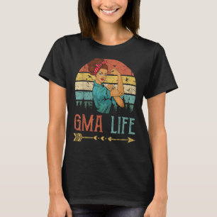 Gma Life Women Rosie Vintage Retro Decor Grandma T-Shirt