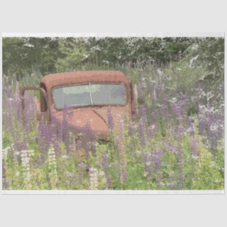 GMC in Lupines 18 lb. Tissue Decoupage Paper